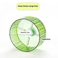 Plastic parrot running wheel toy for bird exercise in green colour