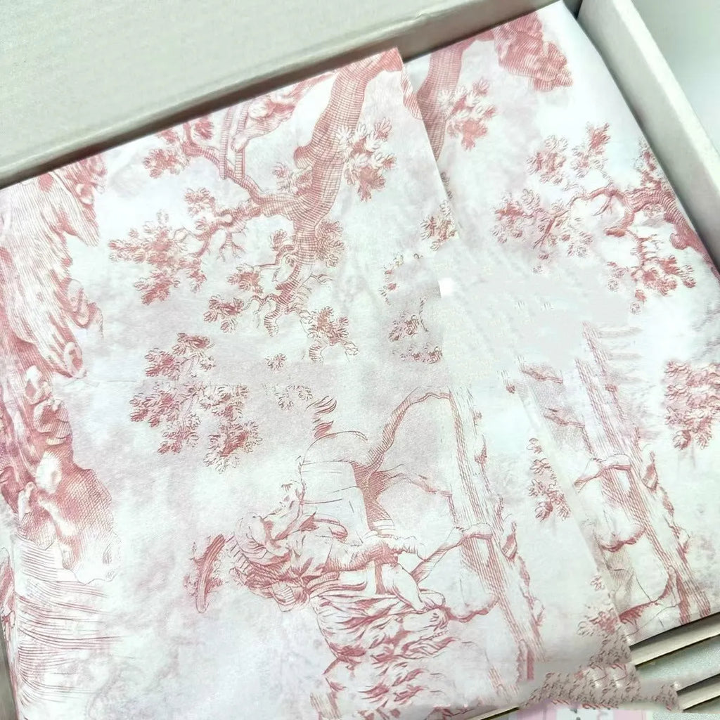 Sheet of French MG tissue paper in pink purple colour measuring 50x70cm for retro gift wrapping