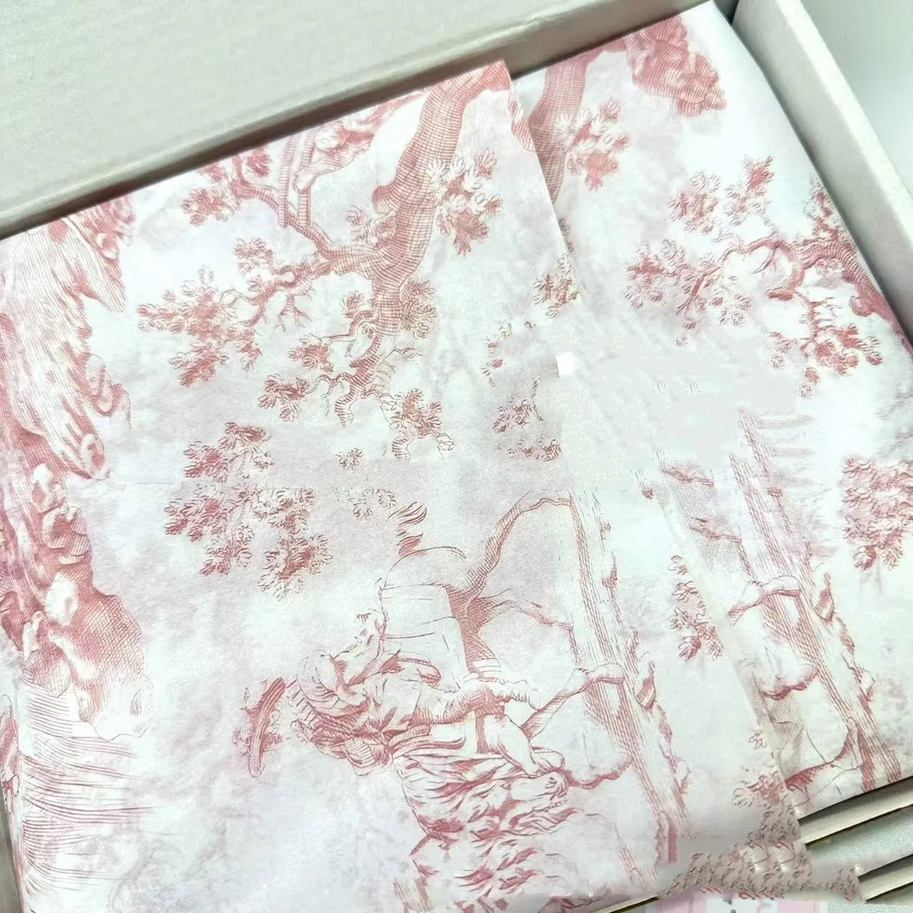 Sheet of French MG tissue paper in pink purple colour measuring 50x70cm for retro gift wrapping