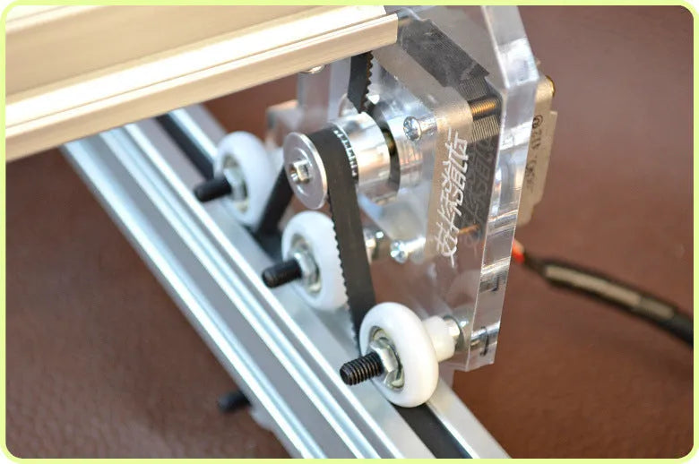 3000mW miniature laser engraving machine with 400x300mm bottom plate for marking and lettering work