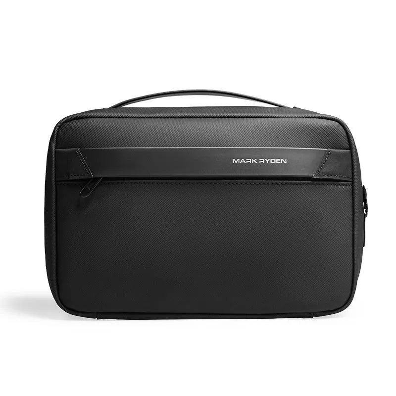 Men's portable toiletries storage bag with wet dry separation function in Oxford cloth