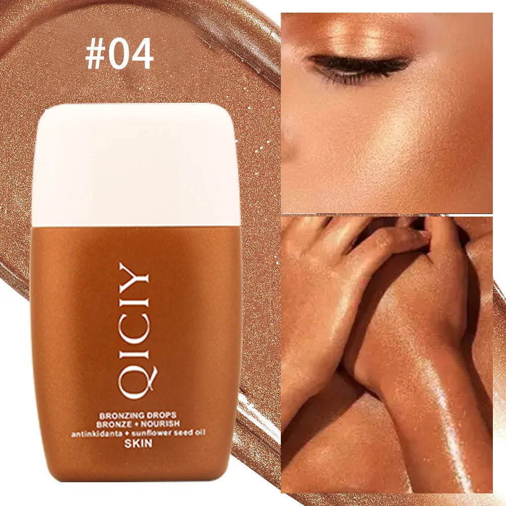 30ml face and body contouring liquid cosmetic bottle for brightening and highlighting in four colour options