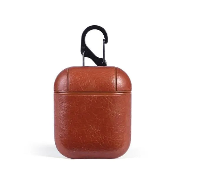 Genuine leather protective case for Apple Airpods in multiple colour options