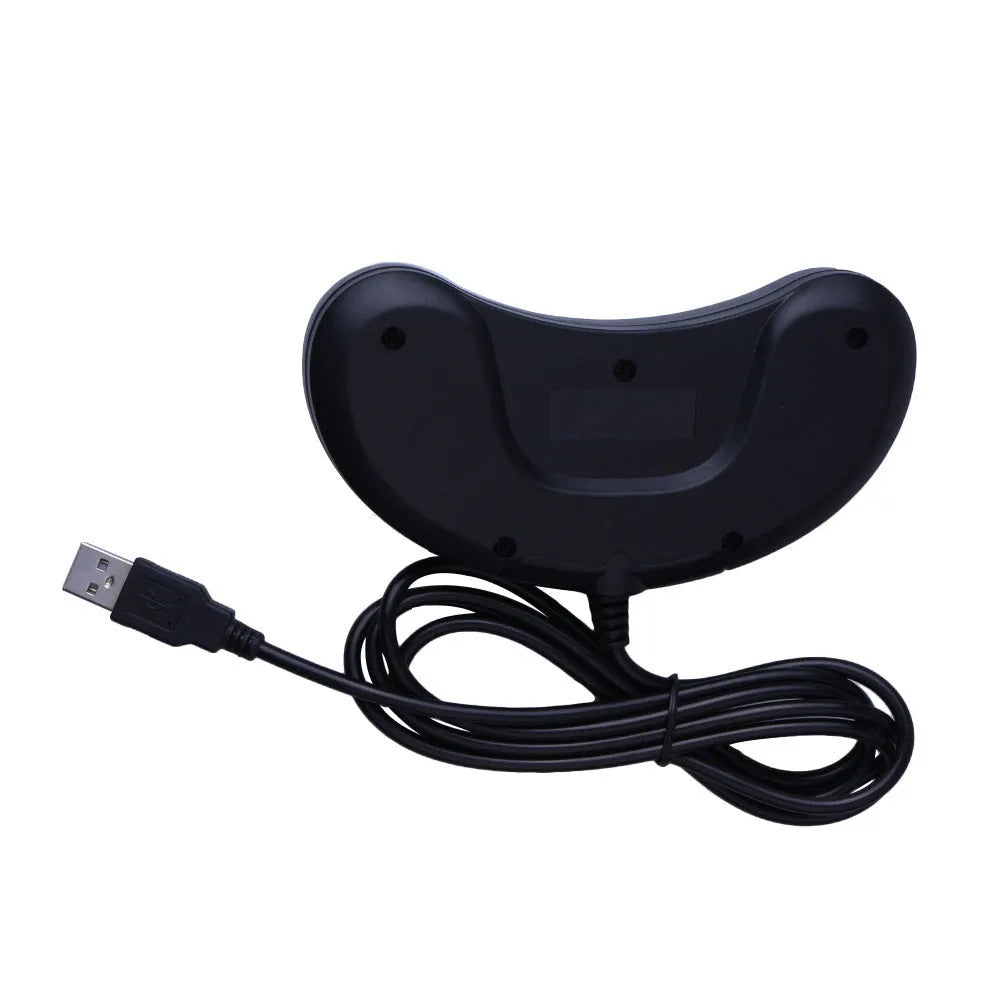 Black Sega USB PC game controller with 1.8 metre copper wire for Windows computers