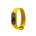 Motion intelligent hand ring in six colour options showing heart rate monitoring and Bluetooth features