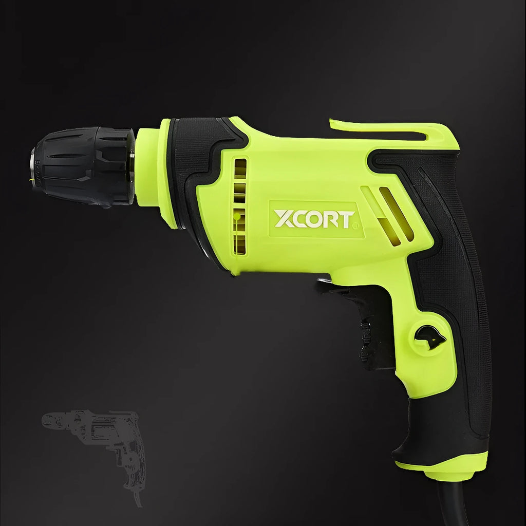450W pistol grip electric drill with multi-speed control and a 10mm chuck.