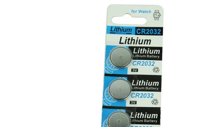 CR2032 lithium button battery pack for weight scales and remote controls