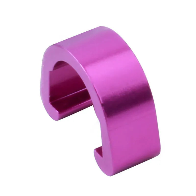 Aluminum alloy C buckle hardware fastener in multiple colours for paracord and keychain projects