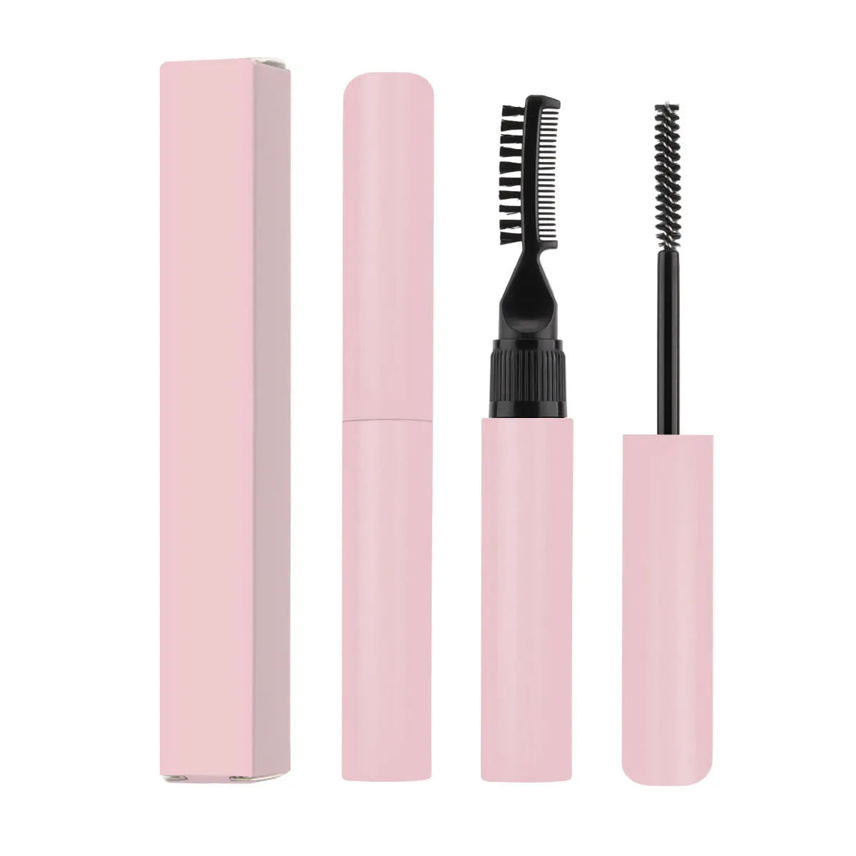 One Brush Molding Shaping Natural Wild Eyebrow Liquid in white and pink options