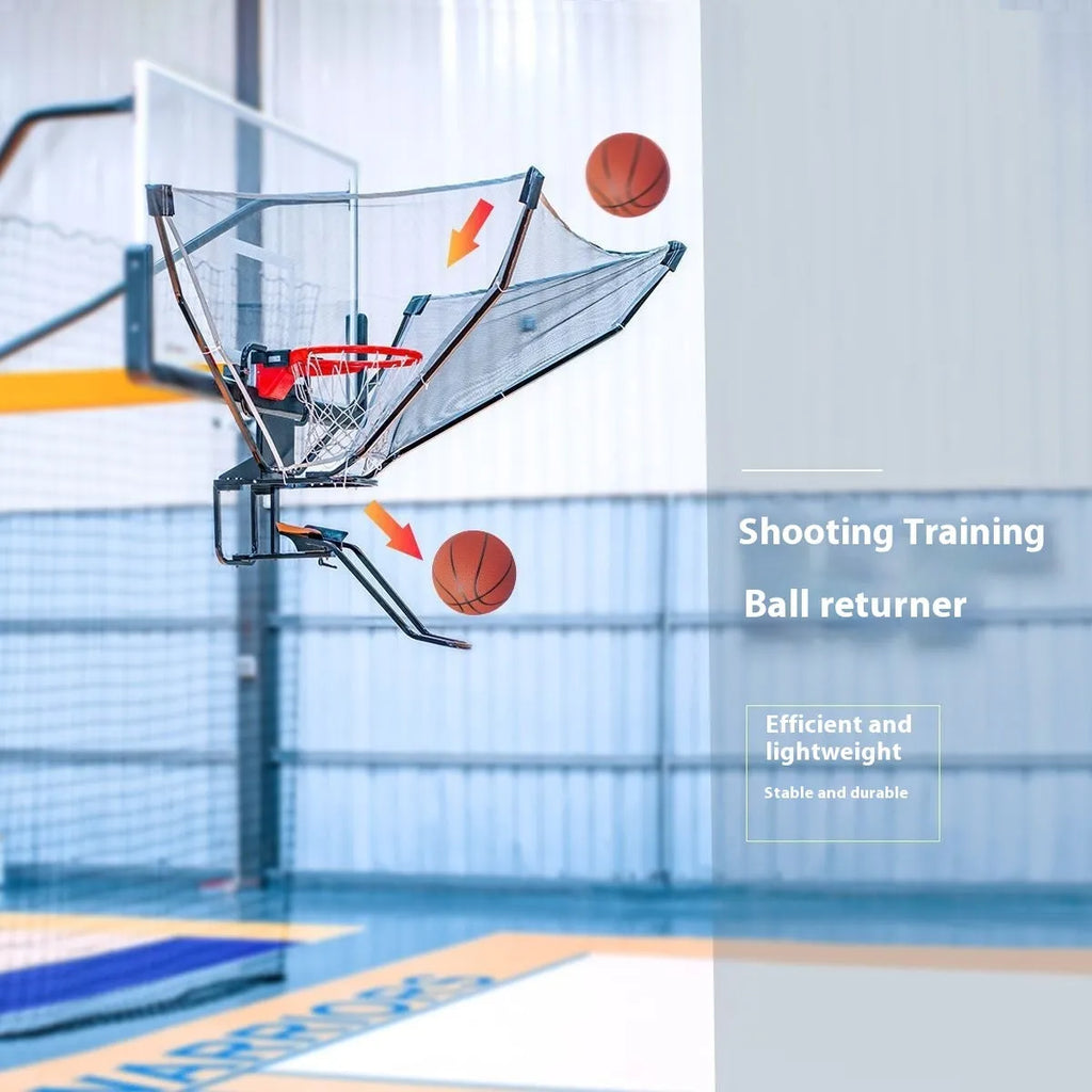 Basketball automatic pitching training ball return device for solo shooting practice