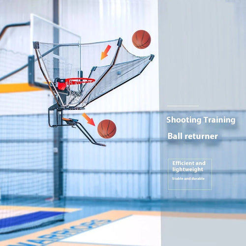 Basketball automatic pitching training ball return device for solo shooting practice
