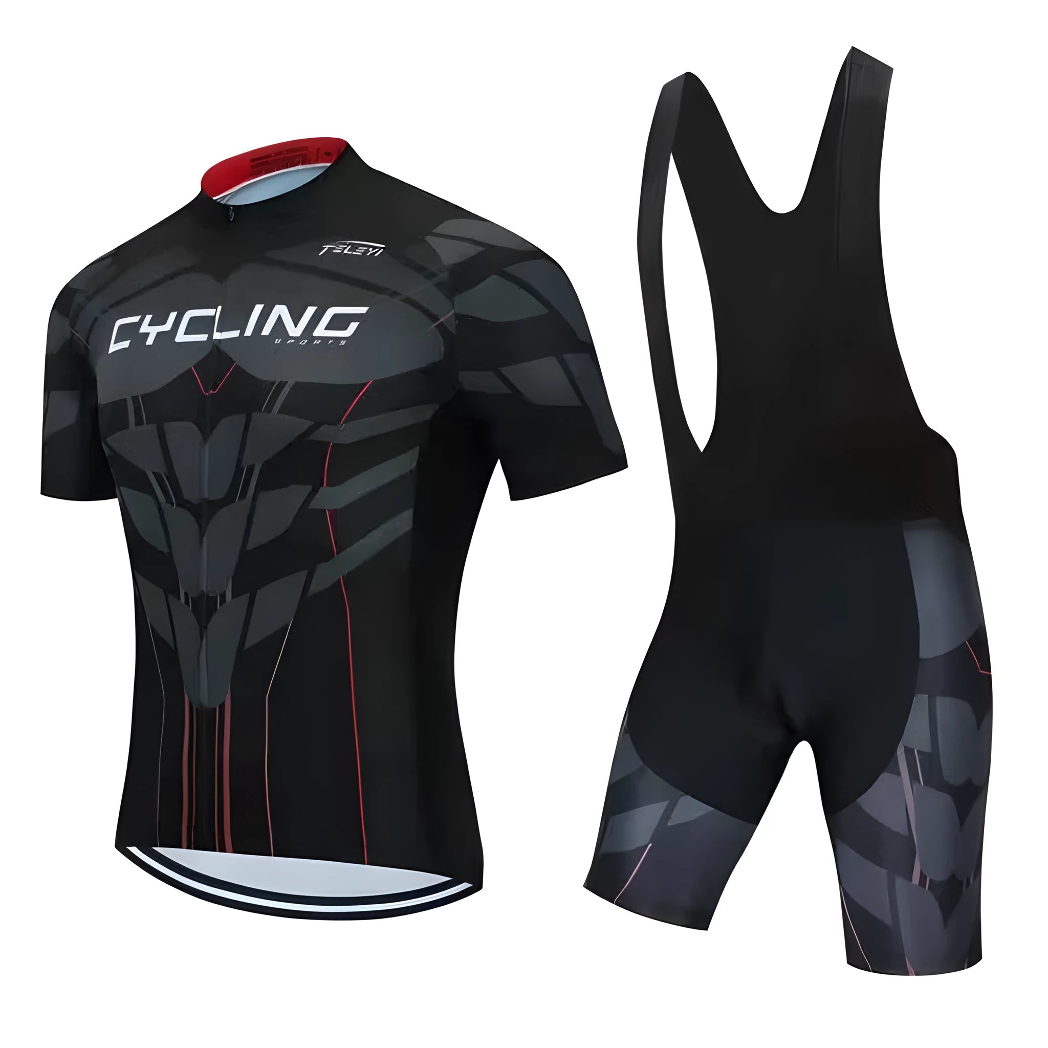 Cycling jersey set with top and pants for summer mountain and road biking in multiple colour options