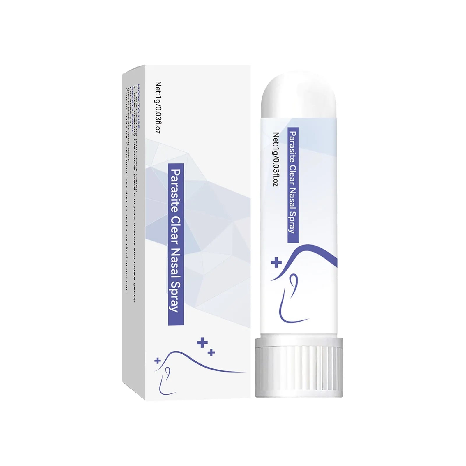 Family nasal drain plunger care device with 1G net content for home nasal suction applications
