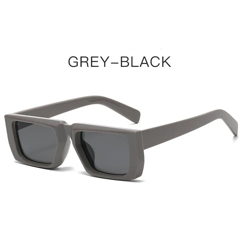 Y2K style sunglasses with UV400 lenses in a full PC frame, shown in multiple colour options.