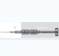 Precision screwdriver with aluminium handle and T2 security bit for iPhone repair