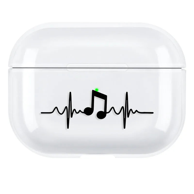 Polycarbonate solid colour protective back cover case for Apple AirPods Pro 3 wireless earphones.