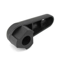 Black nylon quick-release wrench for BMW motorcycle oil cap on a 2004+ R model.