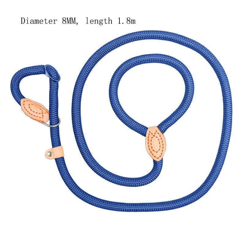 Blast race training dog leash with integrated P rope collar in multiple colour options.
