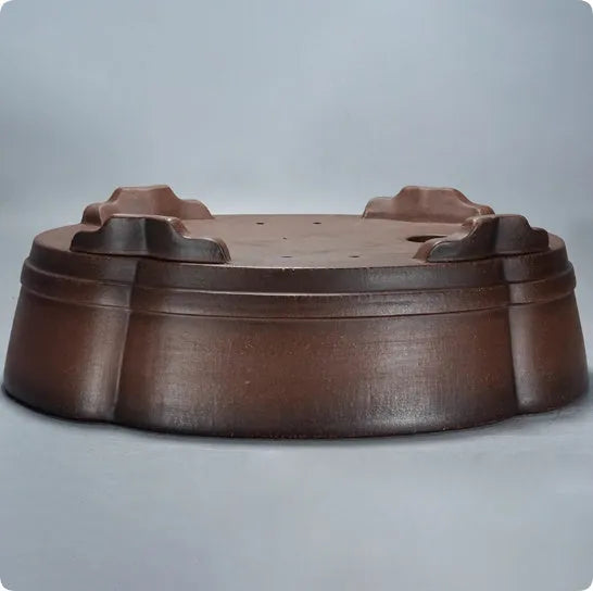 Purple clay classical flower pot with 50x39x16 cm dimensions for floor or tabletop gardening