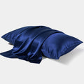 Dark grey mulberry silk pillowcase with envelope closure in modern simplicity style