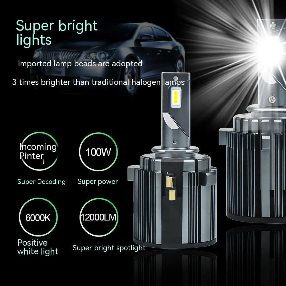 Volkswagen Golf 7 LED headlight bulb kit with aviation aluminium housing for low beam upgrade