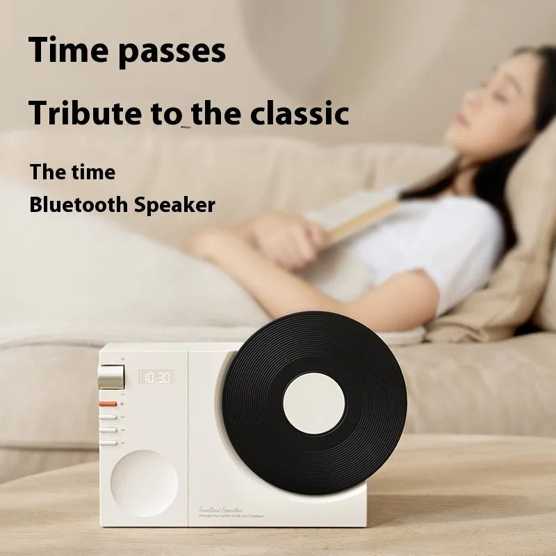Obsidian Black mini Bluetooth speaker with matching gift bag and greeting card.