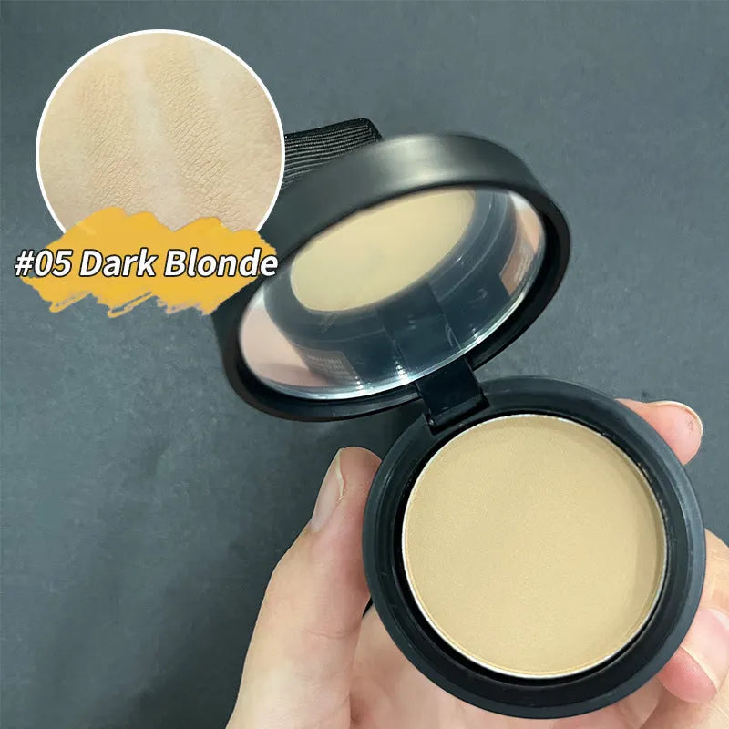 Hairline powder for shadow gap repair with 14 colour classifications including ash brown, auburn, black, and dark blonde