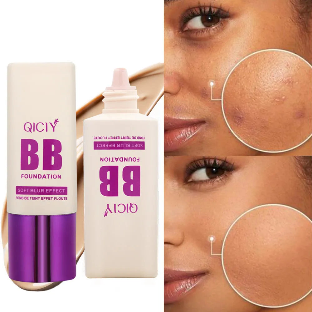 Feeding bottle BB cream foundation in liquid form with brightening properties