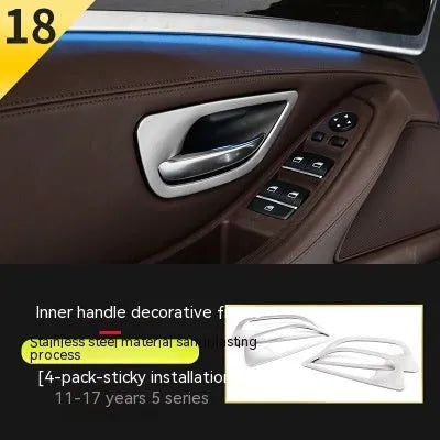BMW 5 Series interior handle decorative strips in inner handle colour - four-piece set