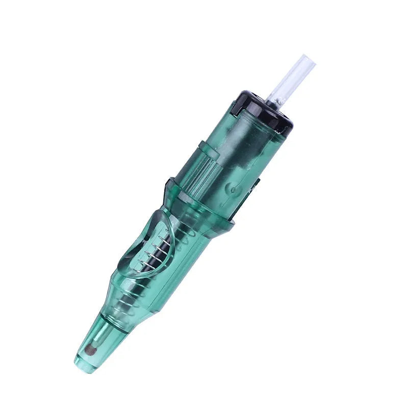 Tattoo integrated needle drawing line colour ballpoint pen tool for makeup applications