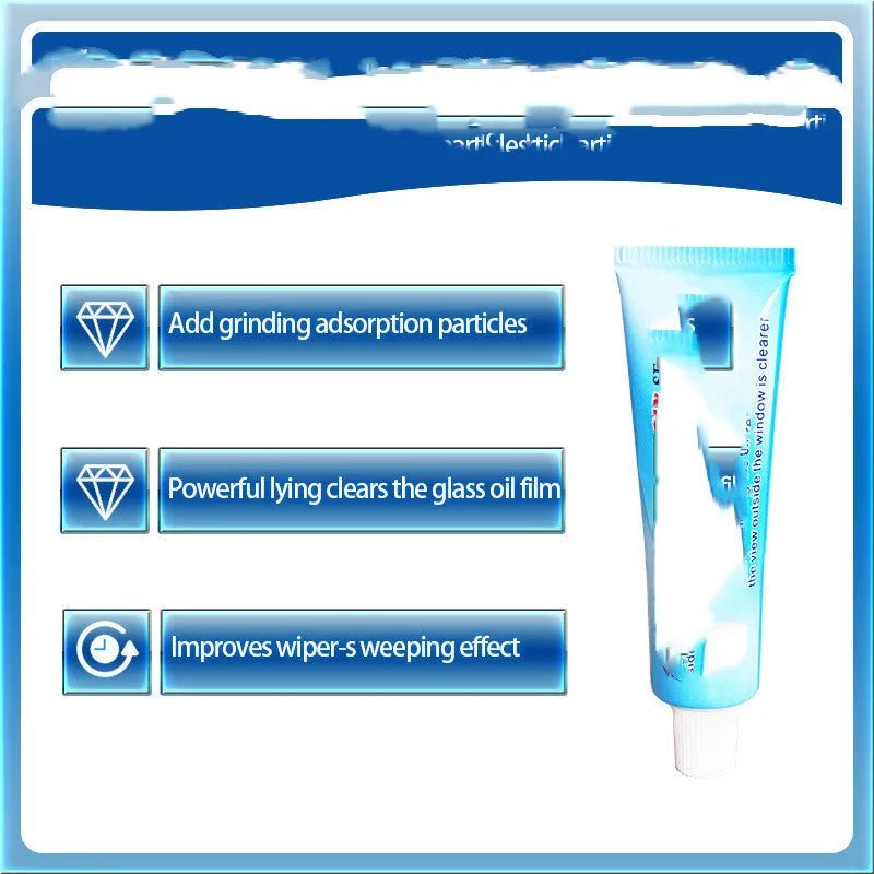 White English version bag containing 15ml glass rainproof spray for car windscreens and windows