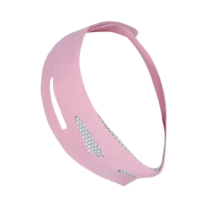 Far infrared elastic V face bandage facial care tool in pink or black colour options