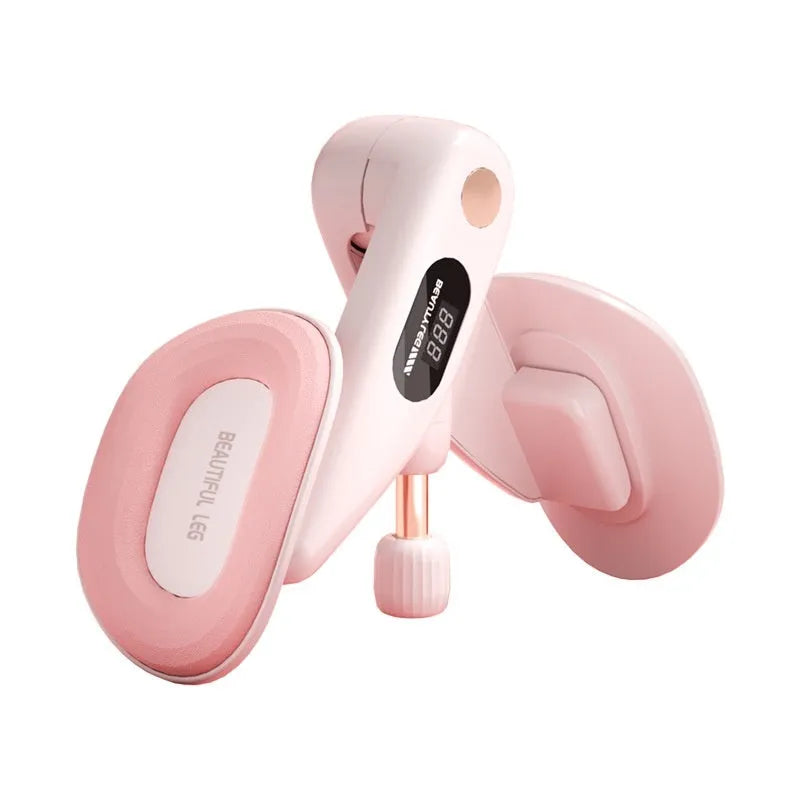 Gray pelvic floor muscle trainer with counting device and ABS spring foam construction
