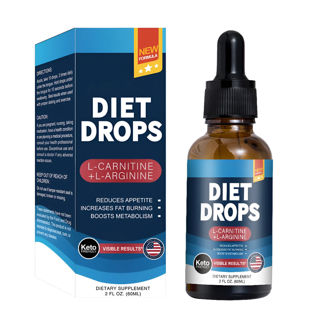 60ml ketone drops supplement bottle with dropper for weight management support