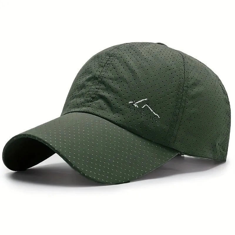 Korean-style adjustable baseball cap in polyester fabric with dome crown design for summer sun protection