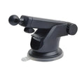 Universal telescopic car phone bracket with adjustable long rod made from black ABS plastic