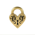 Heart-shaped stainless steel earrings in gold or steel colour with electroplated finish