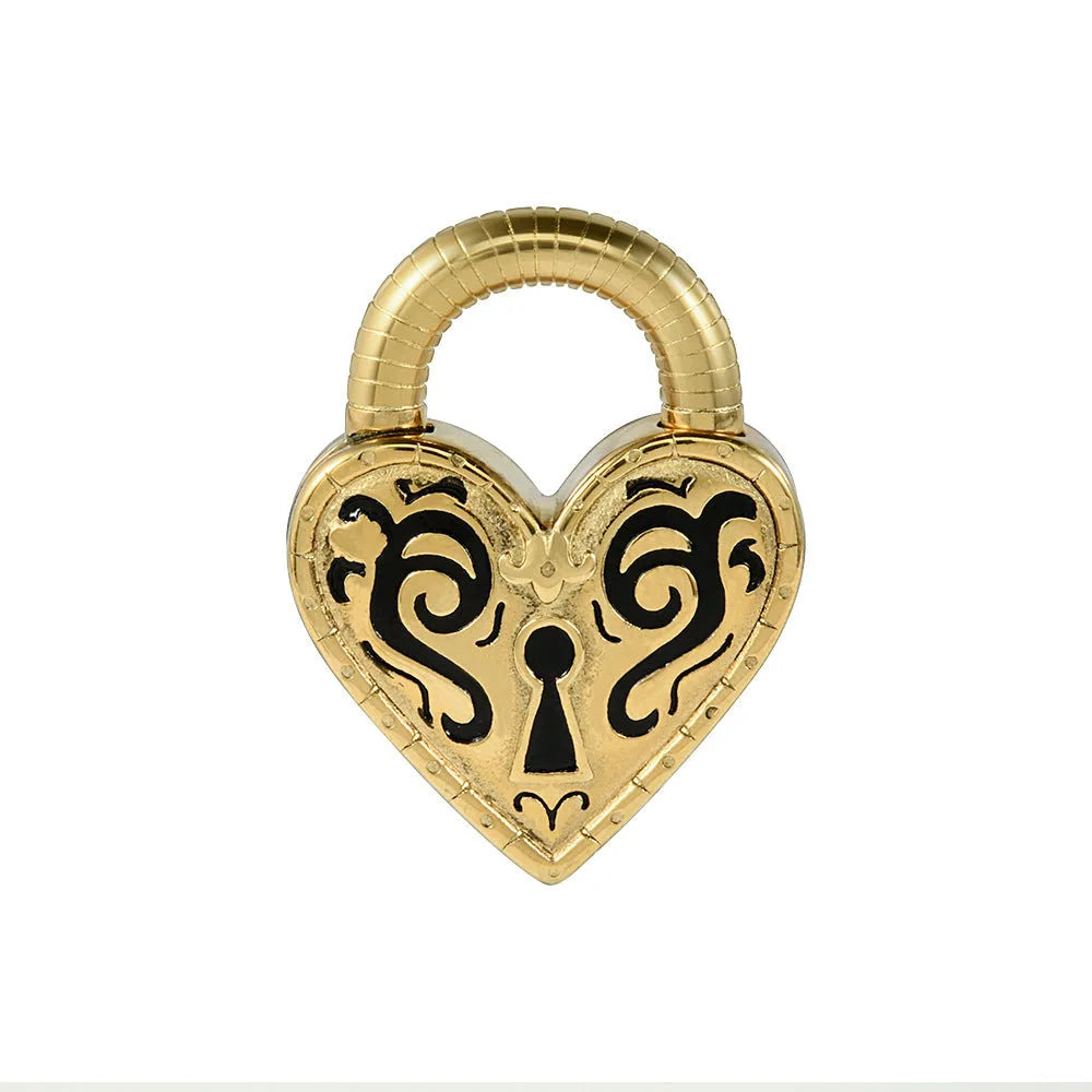 Heart-shaped stainless steel earrings in gold or steel colour with electroplated finish