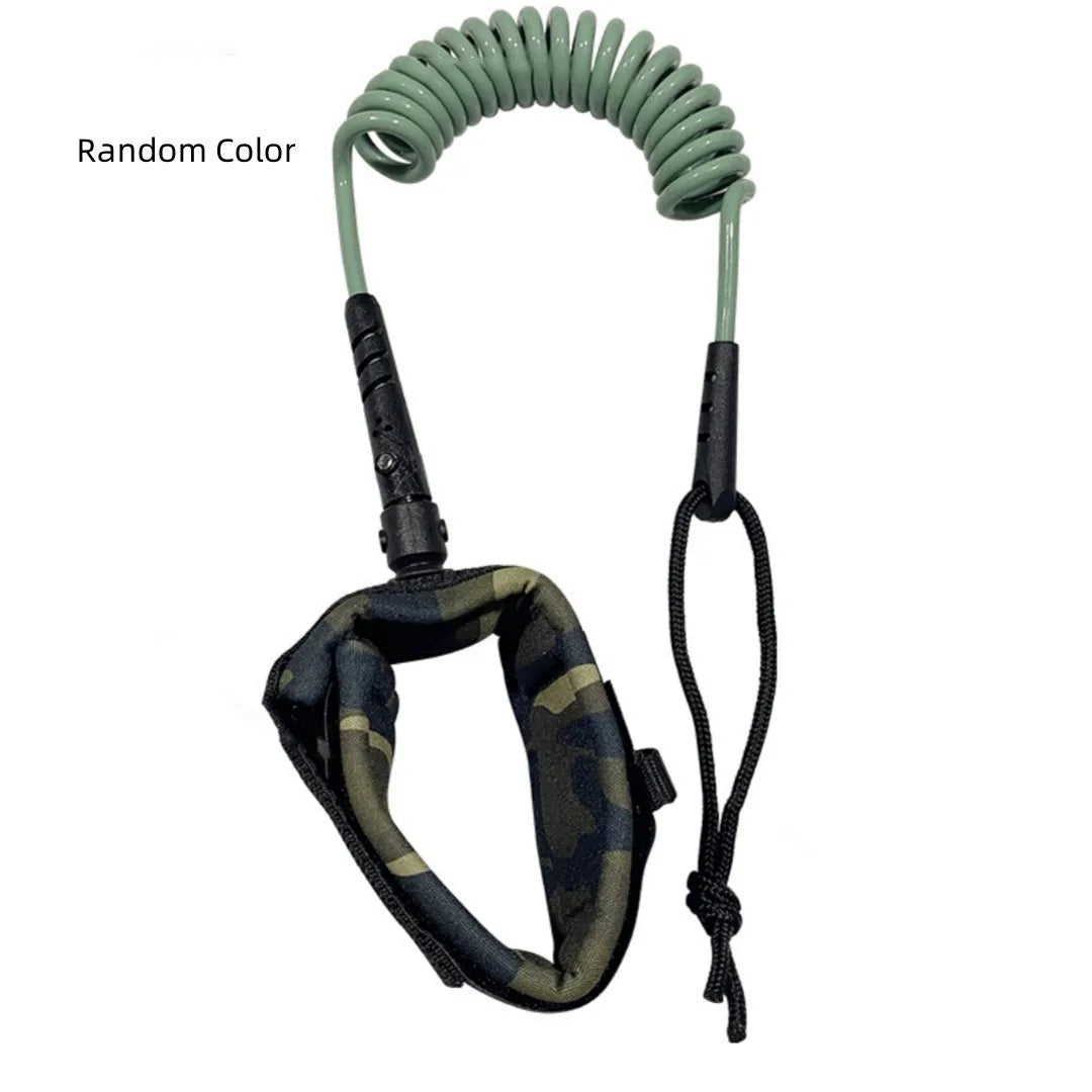 Surfboard hand holding rope showing high elasticity pulp construction