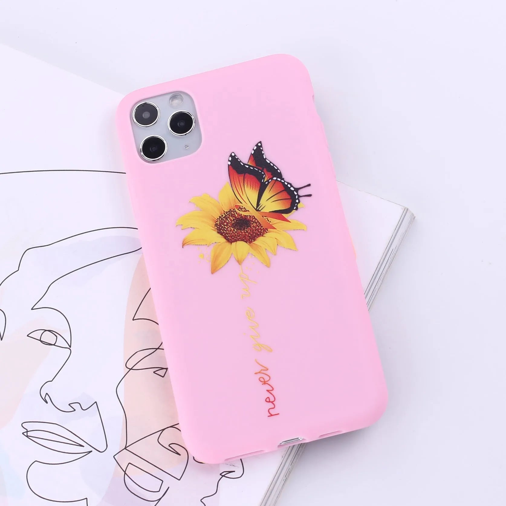 Painted TPU mobile phone back cover case for Apple iPhone in multiple colour options.