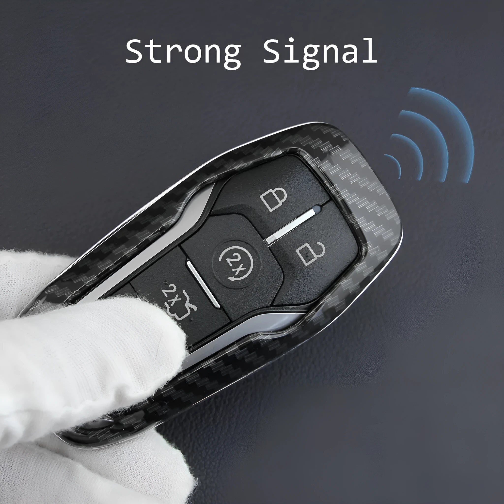 Plastic protective shell for car remote control keys showing single shell design