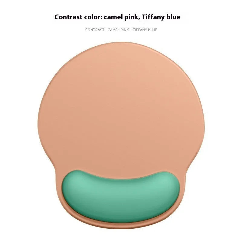 Gradient girl silicone mouse mat with wristband on desk 220x250mm