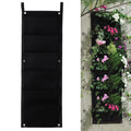 Vertical wall hanging planter with 18 pockets made from recycled felt material