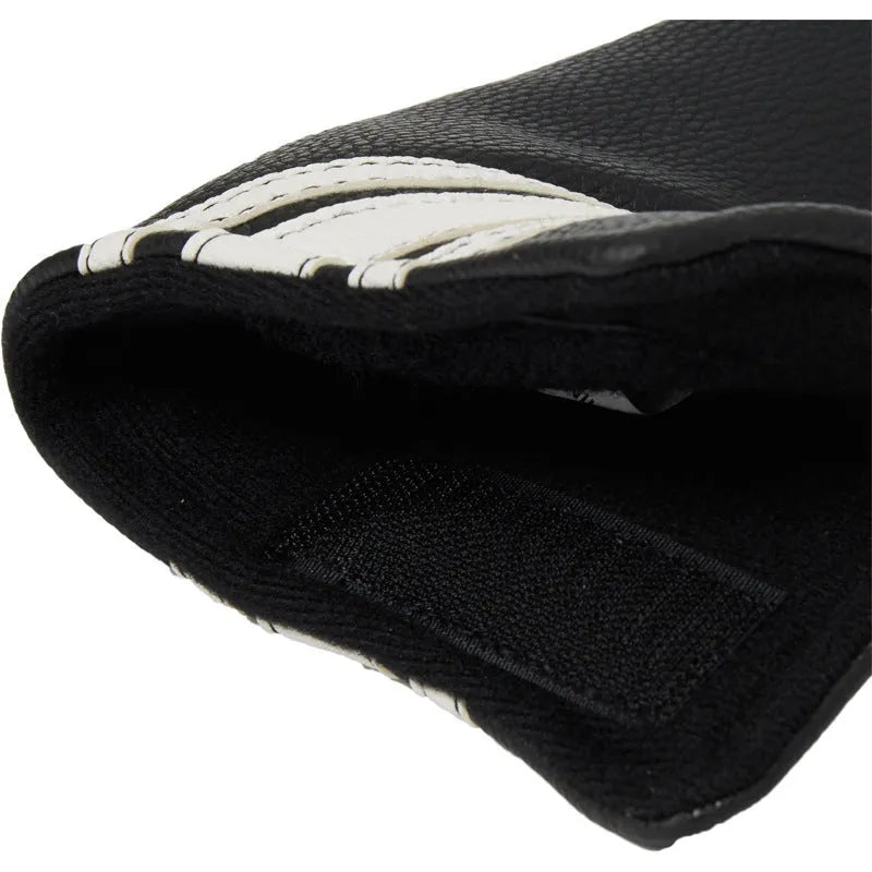 Black PU leather golf push rod cover sleeve for club protection