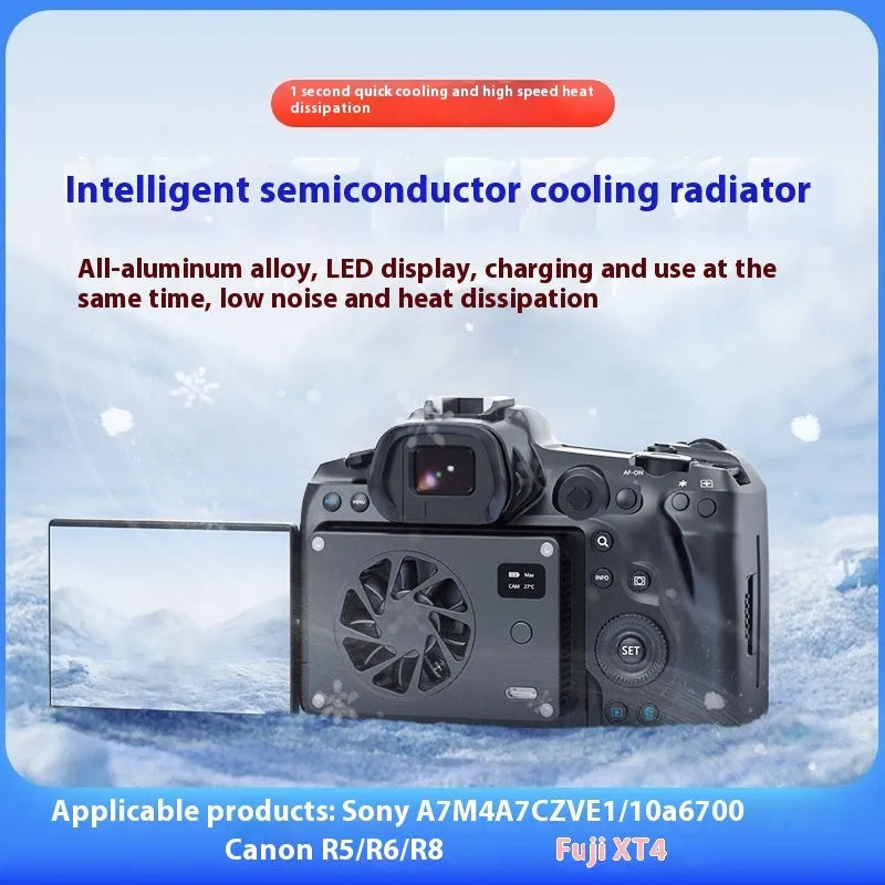Black aluminium alloy computer cooling radiator with power cord, dimensions 89mm x 52mm x 25.95mm