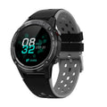 GPS smart watch with silicone sports bracelet in four colour options