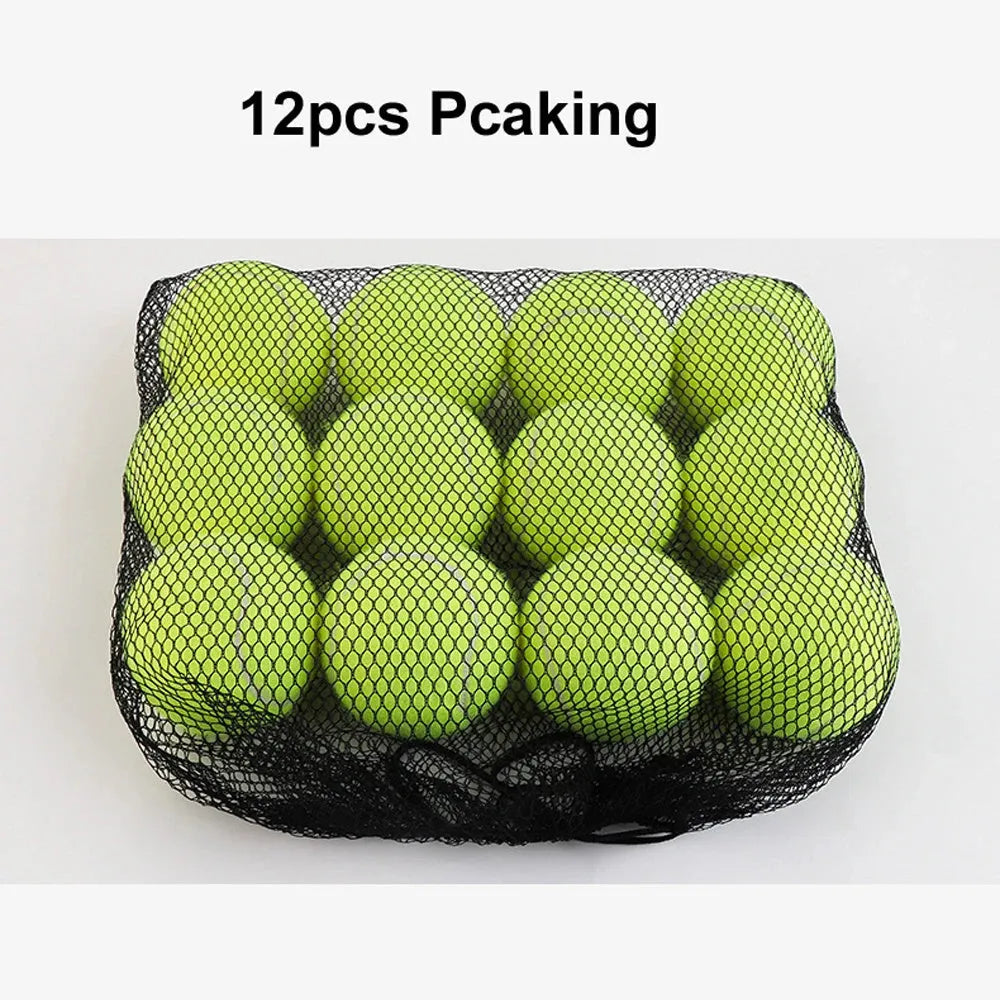 Rubber dog tennis ball in assorted bright colours with 6.3cm diameter for bite-resistant fetch play