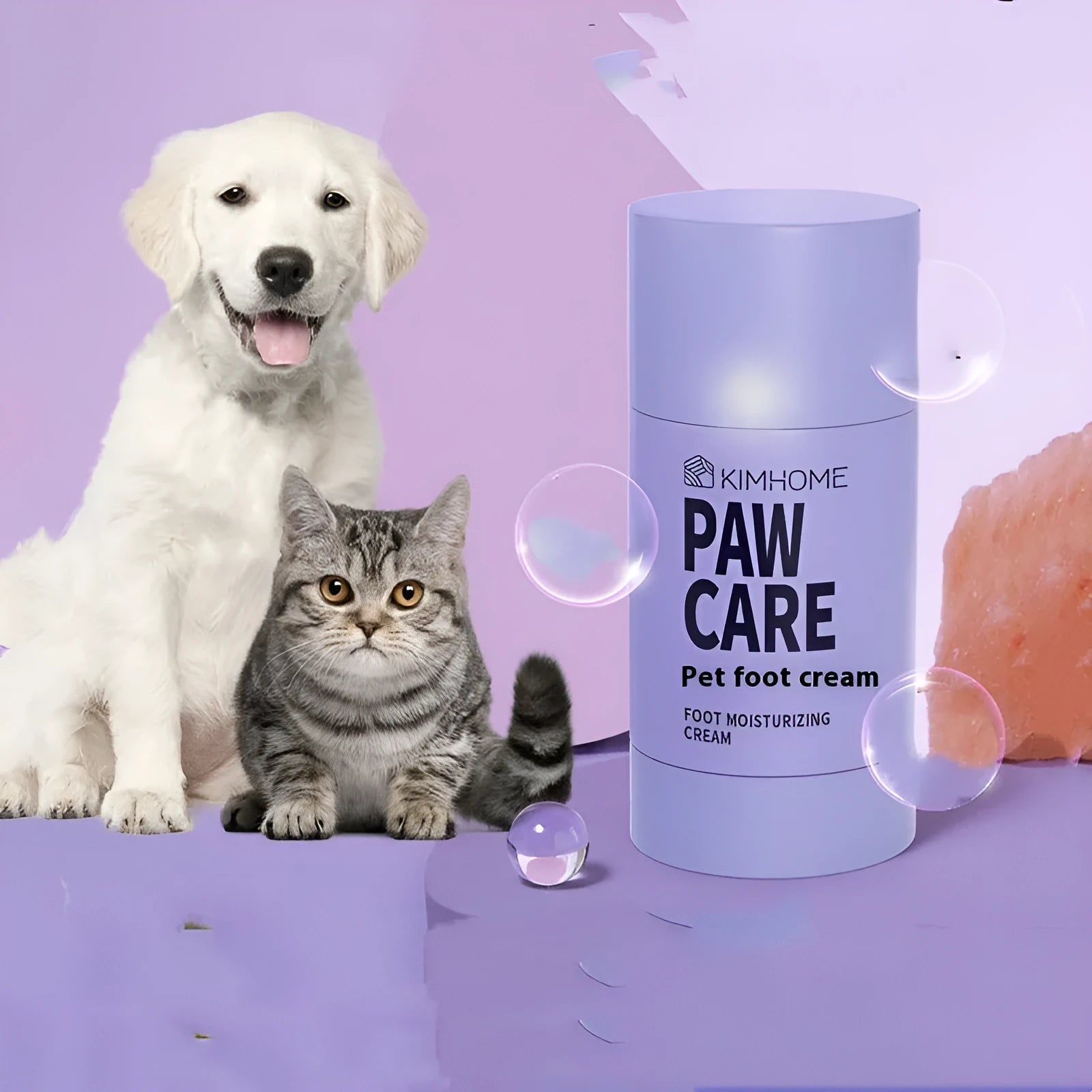 40g tin of pet foot cream with Brazilian palm wax for cat and dog claw care