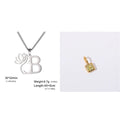 Stainless steel cross chain necklace with electroplated finish and single pendant
