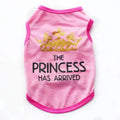 Cotton dog vest for spring and summer wear in casual style with colour options